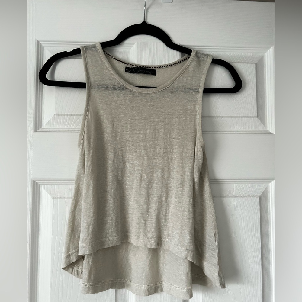 Patterson J. Kincaid Cream Tank Top